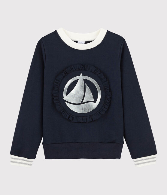Kinder-Sweatshirt für Mädchen blau SMOKING