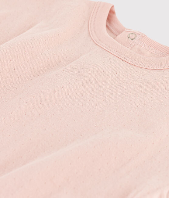 Langärmeliges Baby-T-Shirt aus Doppeljersey rosa SALINE