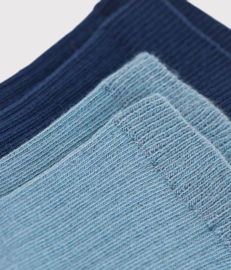 2er-Set einfarbige Kindersocken vielfarbig