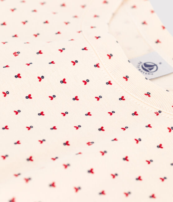T-Shirt L’ICONIQUE aus Baumwolle mit rundem Ausschnitt für Damen weiss AVALANCHE+STOP/ MULTICO