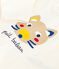 Langärmeliges Baby-T-Shirt aus Baumwolle mit Katzenmotiv MILK/ MULTICO