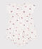 Kurzärmeliges Babykleid und Bloomer aus Baumwolle mit Herzmotiv weiss AVALANCHE/ MULTICO