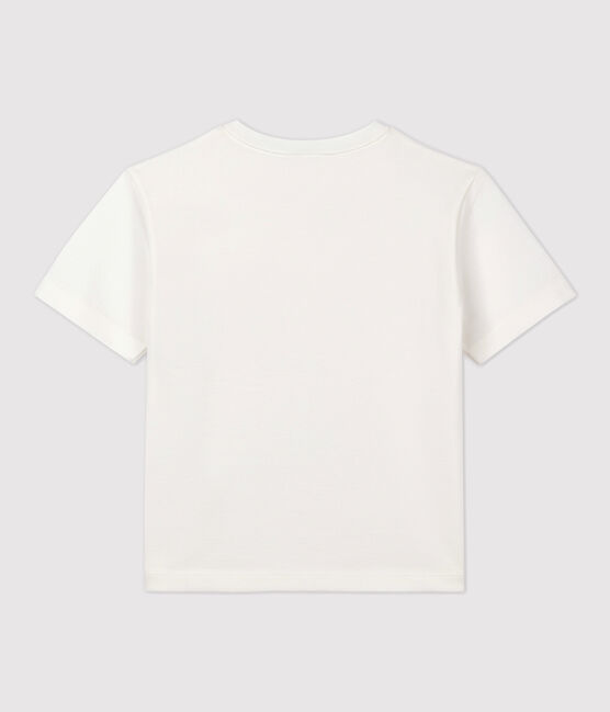 Kinder-T-Shirt Jungen weiss MARSHMALLOW