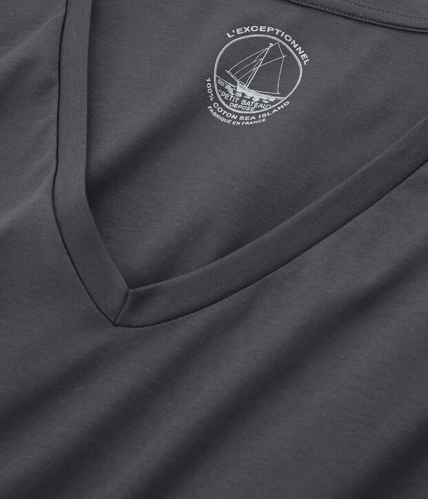 Lang&auml;rmeliges damen-t-shirt sea island aus baumwolle MAKI