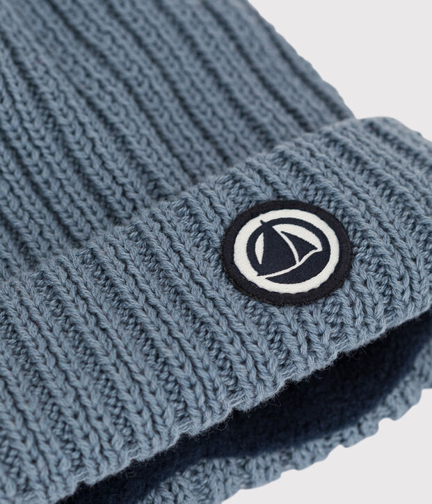 Baby-M&uuml;tzchen mit Fleece-F&uuml;tterung blau