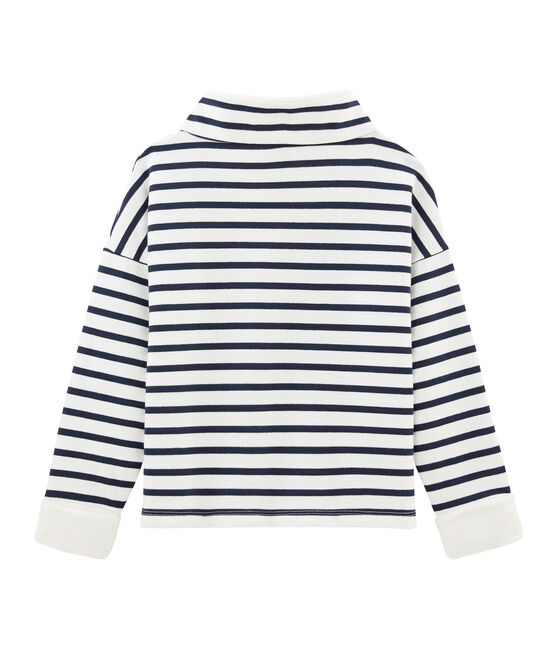 Sweatshirt für Jungen weiss MARSHMALLOW/blau SMOKING