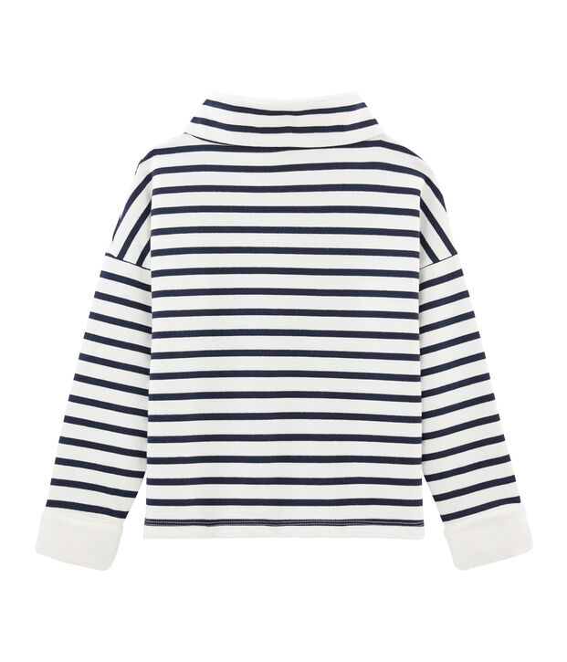 Sweatshirt f&uuml;r Jungen weiss/blau