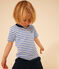 Gestreiftes Jungen-T-Shirt aus leichtem Jerseystoff GAULOISE/ MARSHMALLOW