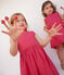 Ärmelloses Kinder-Kleid aus Leinen für Mädchen rosa DELHI