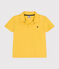 Kurzärmeliges Jungen-Poloshirt aus Baumwolle gelb NECTAR