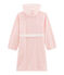 Morgenmantel aus Fleece für Kinder rosa MINOIS/weiss MARSHMALLOW