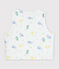 Wendbare Baby-Weste aus Baumwolle mit Drachenmotiv weiss/vielfarbig