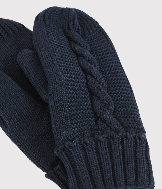 Kinder-Fausthandschuhe für Mädchen und Jungen blau SMOKING