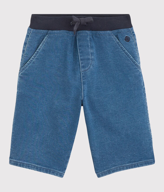Bermudas aus umweltfreundlichem Denim für Jungen blau DENIM BLEU DELAVE