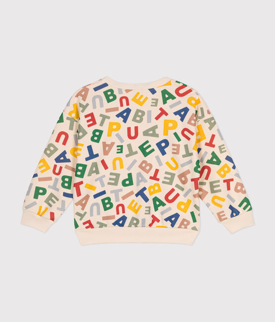 Kinder-Sweatshirt aus Molton für Jungen weiss AVALANCHE/ MULTICO