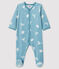 Baby-Strampler 'Yeti' aus Nicki für Jungen blau BRUME/ MARSHMALLOW