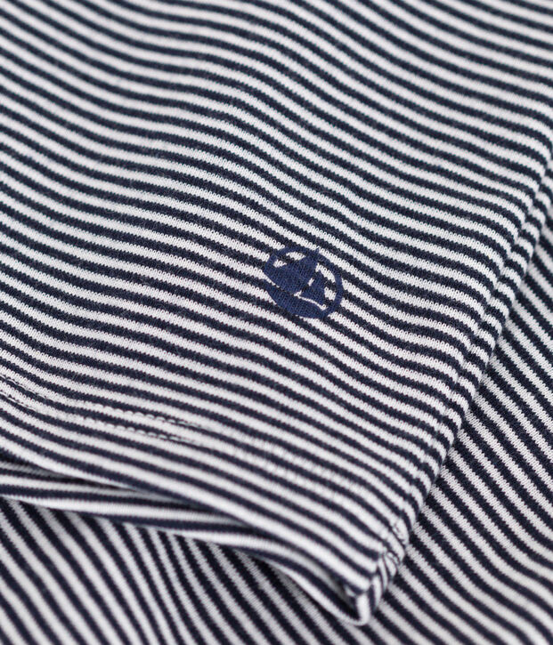 Damen-Tanktop L&rsquo;Iconique aus gestreifter Baumwolle blau/weiss