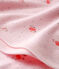 Gemusterte baby-laken unisex rosa VIENNE/weiss MULTICO