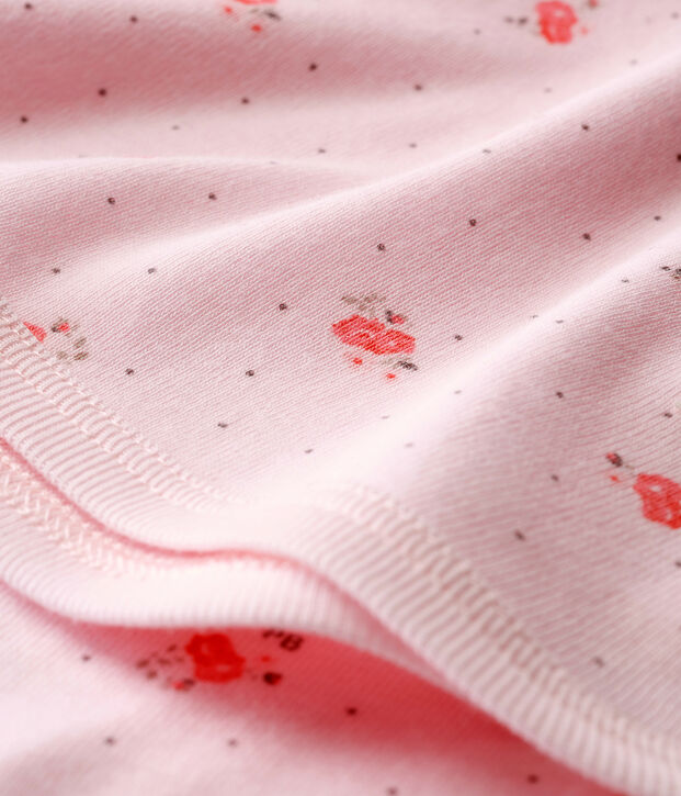 Gemusterte baby-laken unisex rosa/vielfarbig