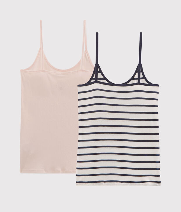 Set mit 2 Tr&auml;gershirts f&uuml;r Damen vielfarbig