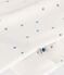 Strampler aus Baumwolle mit Sternenkragen weiss MARSHMALLOW/blau ALASKA