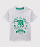 Kurzärmeliges Kinder-T-Shirt aus Jersey für Jungen grau POUSSIERE CHINE