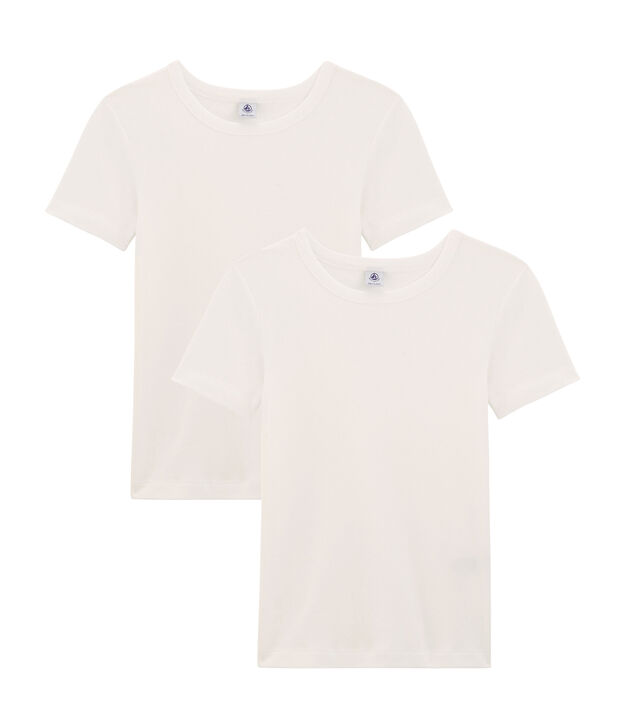 Set mit 2 emblematischen kurz&auml;rmligen T-Shirts f&uuml;r Damen vielfarbig