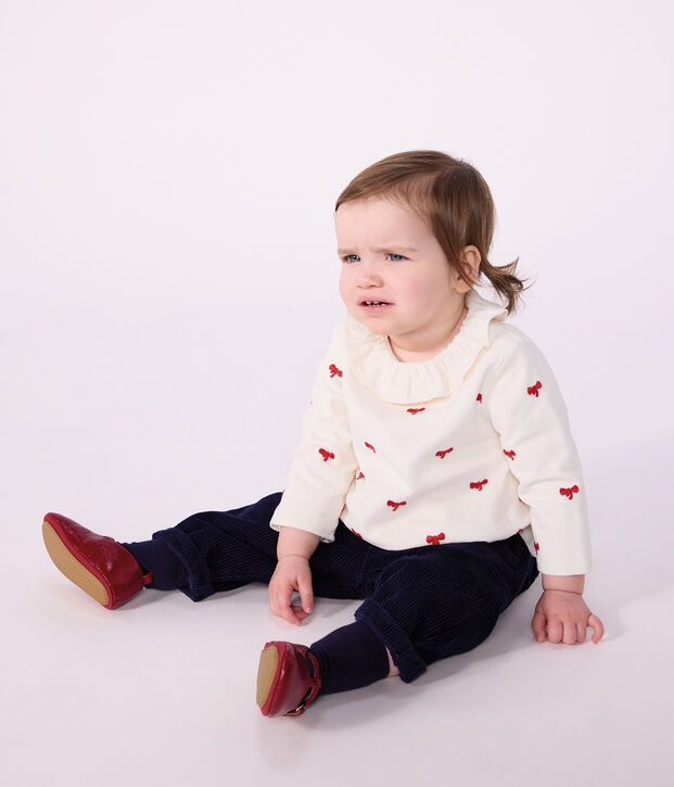 Baby-Hose aus einfarbigem Feincord SOIR