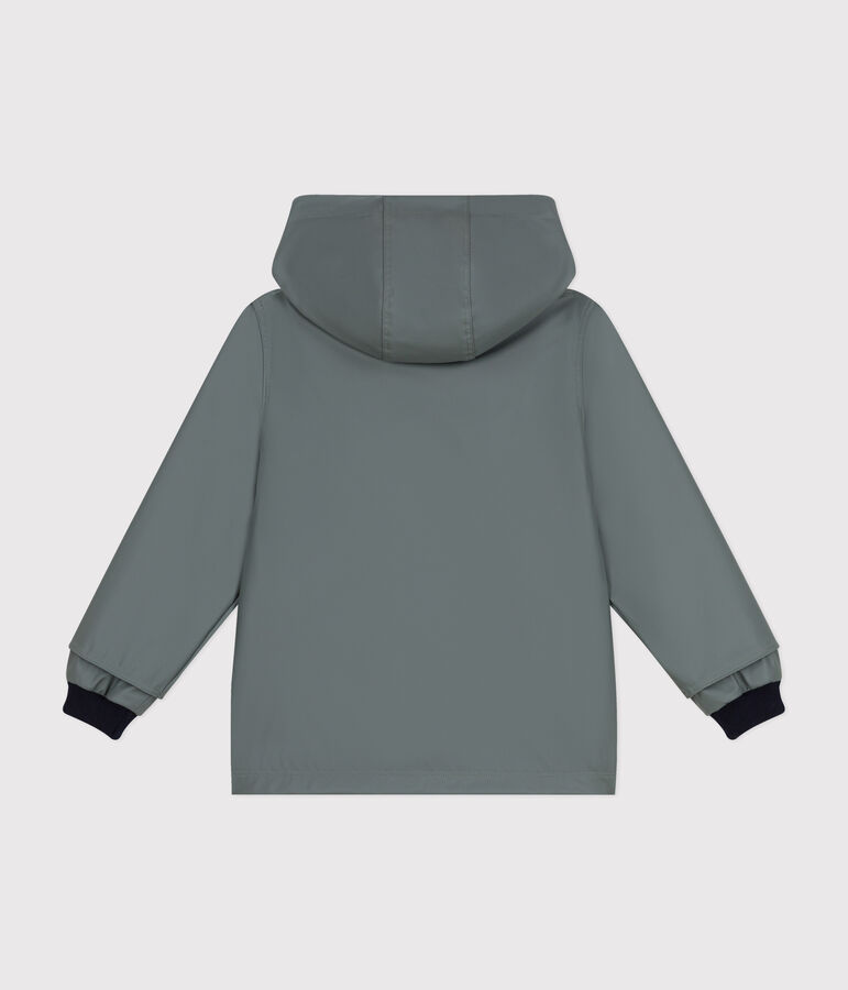 Klassische Kinder-Regenjacke f&uuml;r M&auml;dchen und Jungen gr&uuml;n