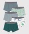 Set Kinder-Boxershorts aus bedruckter Baumwolle vielfarbig