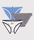 3er-Set Slips aus Baumwolle für Damen