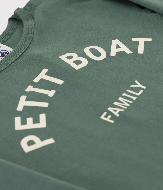 Lang&auml;rmeliges Baby-T-Shirt aus Baumwolle gr&uuml;n