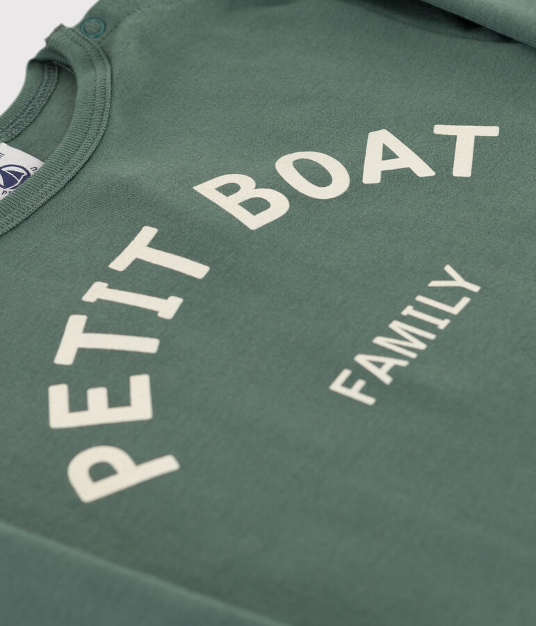 Lang&auml;rmeliges Baby-T-Shirt aus Baumwolle gr&uuml;n