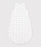 Babyschlafsack aus Baumwolle mit Walmotiv TOG-Wert 3 weiss/blau