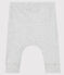 Baby-Leggings aus 2x2-Rippstrick aus Bio-Baumwolle grau BELUGA CHINE