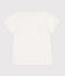 Kurzärmeliges Kinder T-Shirt aus Baumwolle mit Herzmotiv weiss MARSHMALLOW