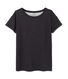 Meliertes Damen-Maxishirt aus extrafeinem, gedoppeltem Jersey