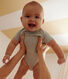 3er-Set Kurzärmelige Baby-Wickelbodys aus Baumwolle