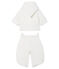 3-in-1-Fliegeroverall aus Velours für Babys weiss MARSHMALLOW