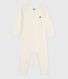 Langbeiniger Baby-Body aus Wolle und Baumwolle