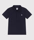 Kurzärmeliges Kinder-Poloshirt aus einfarbiger Baumwolle 