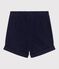 Baby-Shorts aus einfarbiger Baumwolle blau