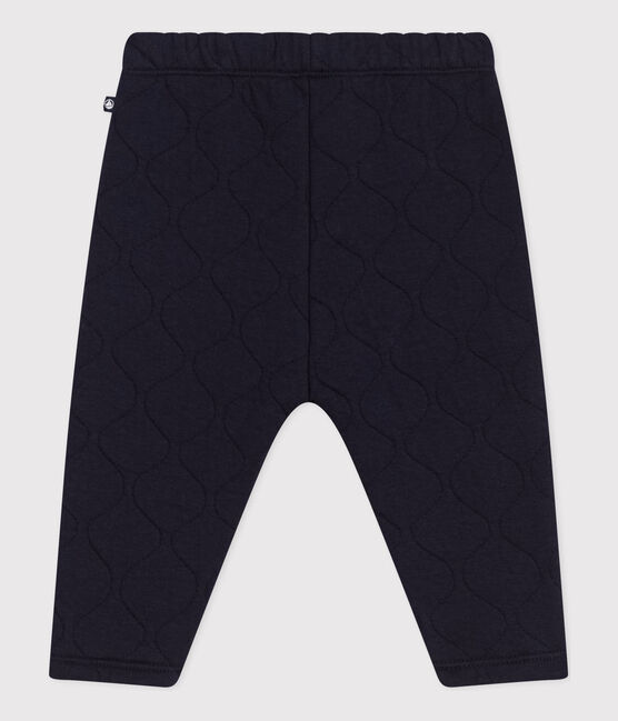 Baby-Hose aus gestepptem Doppeljersey blau SMOKING