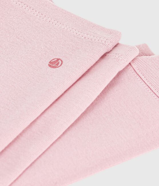 Baby-Leggings aus einfarbiger Baumwolle rosa JOLI
