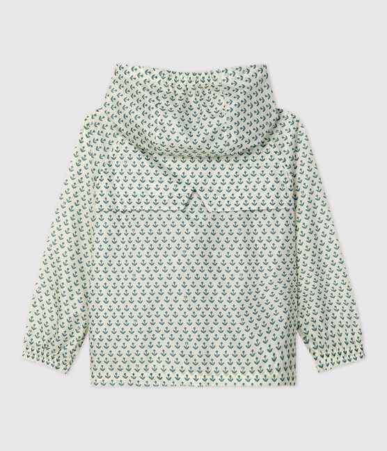 Kinder-Windjacke aus recyceltem Polyester für Mädchen weiss AVALANCHE/ BRUT