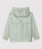 Kinder-Windjacke aus recyceltem Polyester für Mädchen weiss AVALANCHE/ BRUT