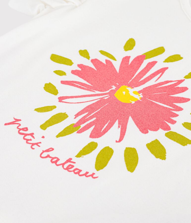 Kurz&auml;rmeliges Kinder T-Shirt aus Baumwolle weiss