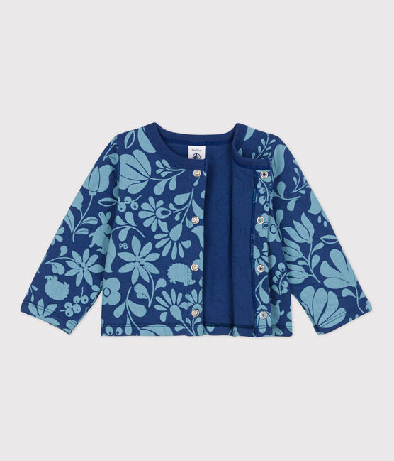 Bedruckter Baby-Cardigan aus gestepptem Doppeljersey CREPUSCULE/ ROVER