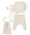 4-Teiliges gemustertes baby-set für mädchen variante 1