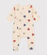 Babypyjama mit Herzmotiv aus Baumwolle